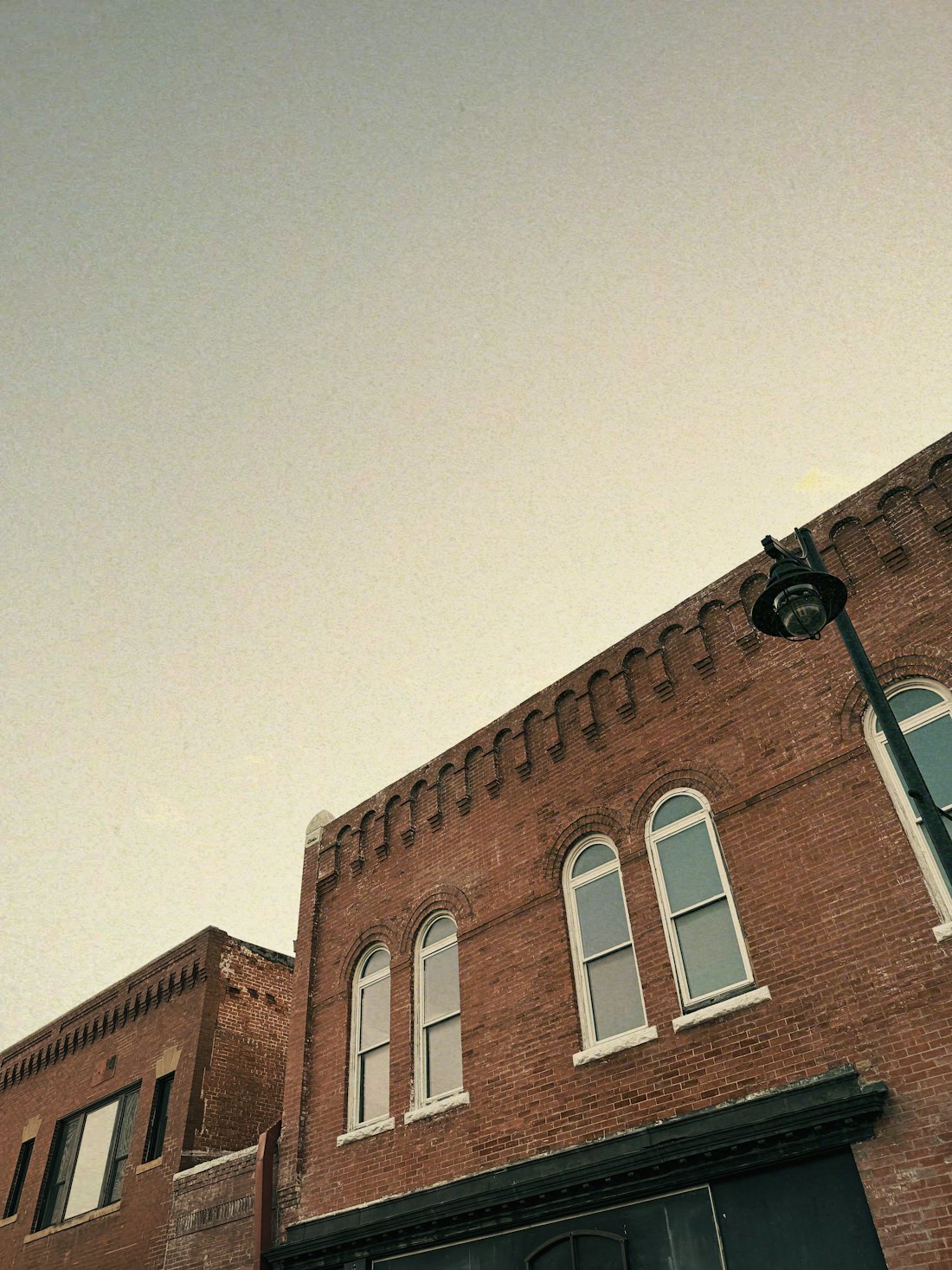 Historic downtown streetscape near Sanford, Central Florida